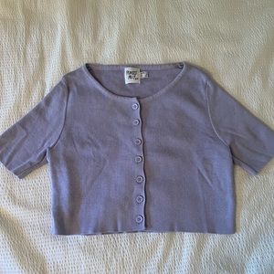 Princess Polly Button Up Cropped T-Shirt